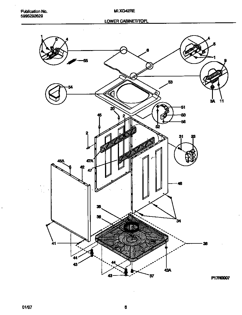 Lower cabinet/top