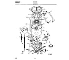 Universal/Multiflex (Frigidaire) MLXG42REW1 motor/tub diagram