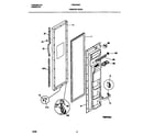 Frigidaire FRS24WNFD0 freezer door diagram