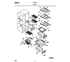 Frigidaire FRS24WNFW0 shelves diagram