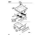 Tappan TEF357BCDE top/drawer diagram