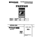 Tappan TEF367CCTD cover diagram