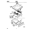 Universal/Multiflex (Frigidaire) MEF357BEDD top/drawer diagram
