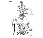 Frigidaire FWX6975EW1 motor/tub diagram