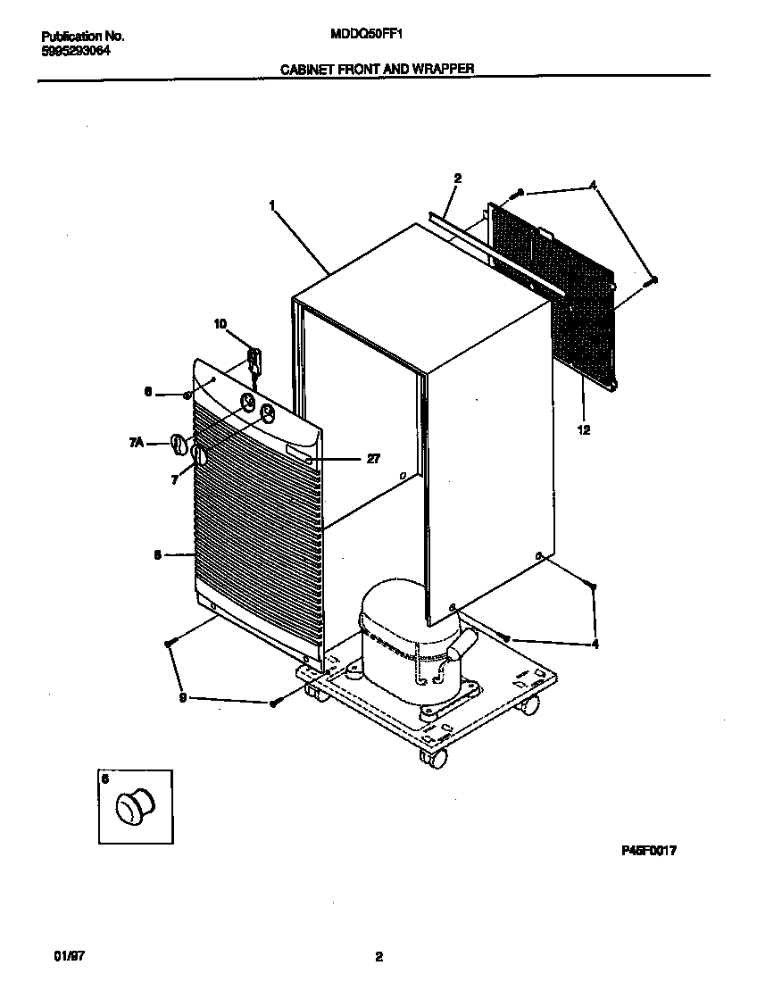 Cabinet front and wrapper