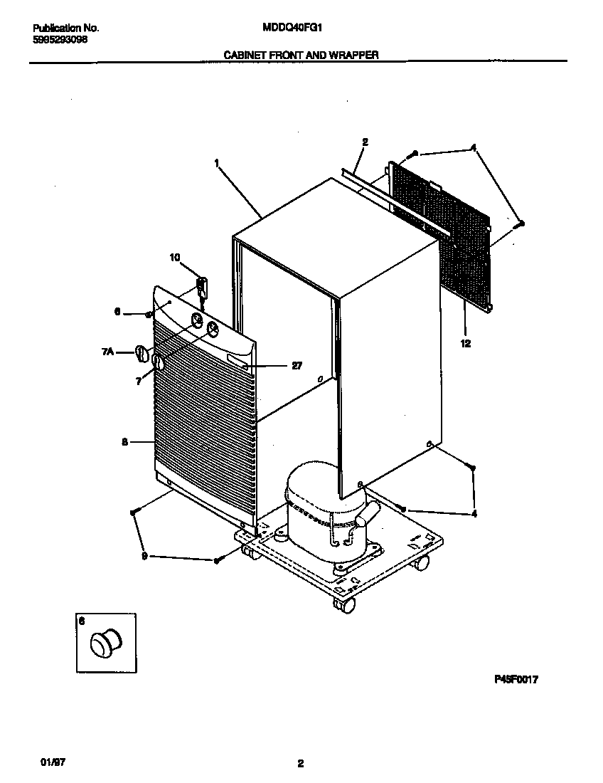 Cabinet front and wrapper