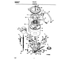 Frigidaire FWS445RBS4 motor/tub diagram