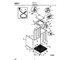 Universal/Multiflex (Frigidaire) MWX111REW1 cabinet/top diagram