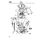 Universal/Multiflex (Frigidaire) MWX111REW1 motor/tub diagram