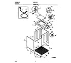 Universal/Multiflex (Frigidaire) MWX121REW1 cabinet/top diagram