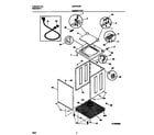 Universal/Multiflex (Frigidaire) MWX223REW1 cabinet/top diagram