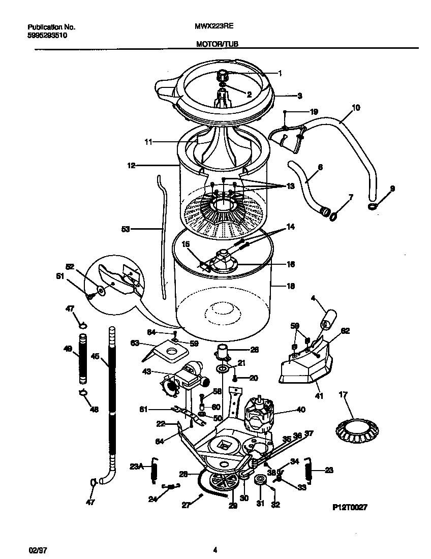 Motor/tub