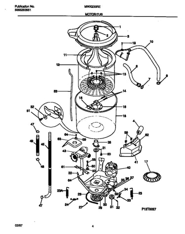 Motor/tub