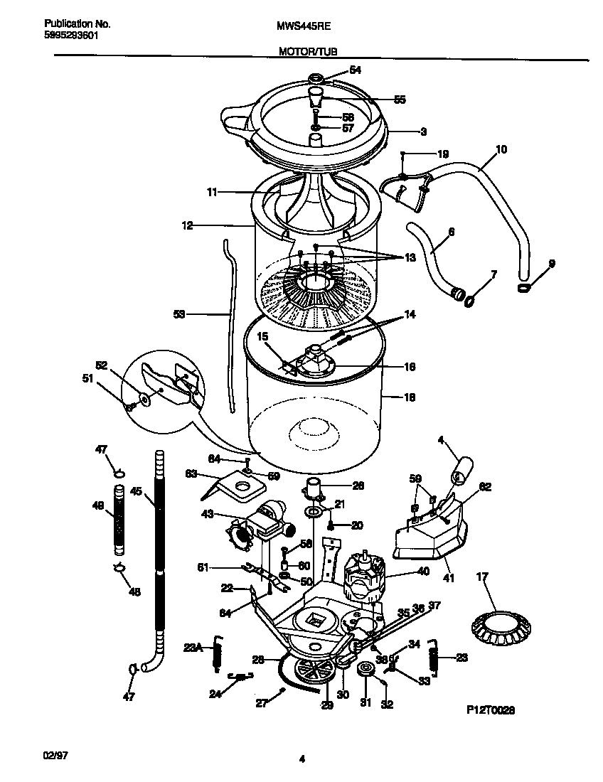 Motor/tub