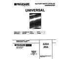 Universal/Multiflex (Frigidaire) MDB120RFM2 cover diagram