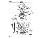 Frigidaire FWS645RBS4 motor/tub diagram