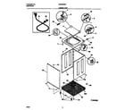 Universal/Multiflex (Frigidaire) MWX645RES1 cabinet/top diagram