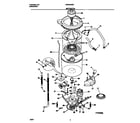 Universal/Multiflex (Frigidaire) MWX645RES1 motor/tub diagram