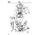 Frigidaire FWS845GCS4 motor/tub diagram