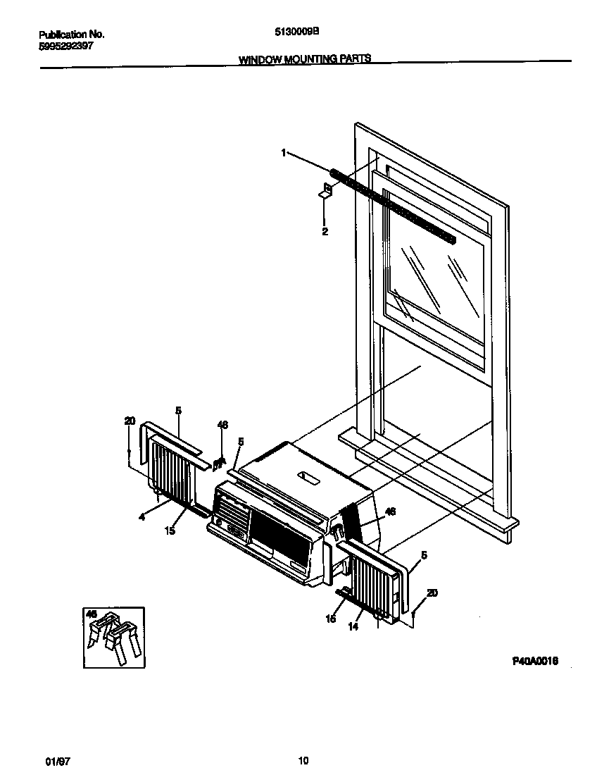 Window mounting parts