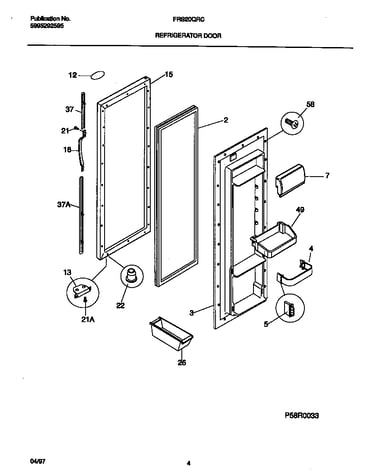 Refrigerator door