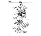 Frigidaire FEF389CFSA top/drawer diagram