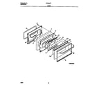 Frigidaire FEF389CFBA door diagram