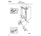 Universal/Multiflex (Frigidaire) MFU14D2FW0 cabinet/control/shelves diagram