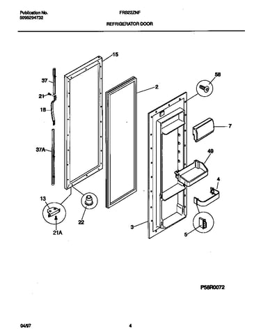 Refrigerator door