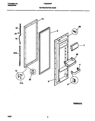 Refrigerator door