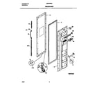 Universal/Multiflex (Frigidaire) MRS22WNED3 freezer door diagram