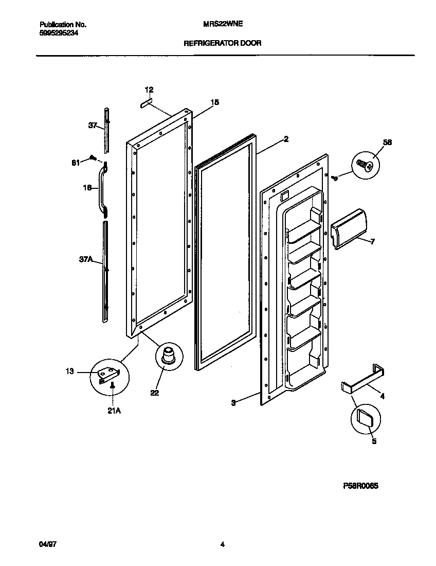Refrigerator door