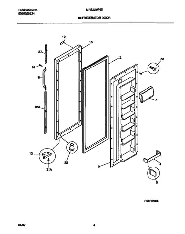 Refrigerator door