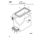 Universal/Multiflex (Frigidaire) MFC05M1FW0 cabinet/control/shelves diagram