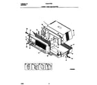Frigidaire FAB067W7B2 cabinet front and wrapper diagram