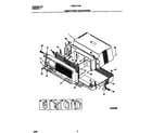 Frigidaire FAB077Y7B2 cabinet front and wrapper diagram