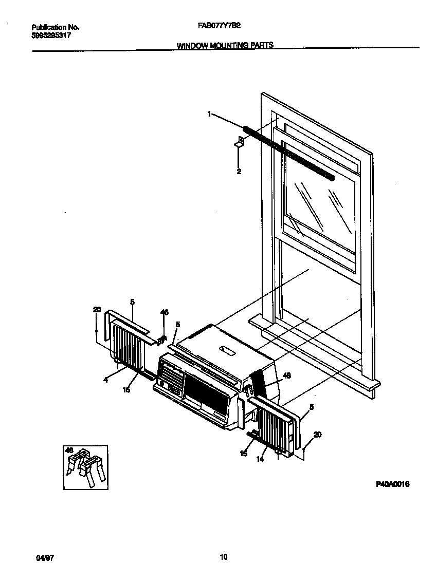 Window mounting parts