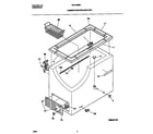 Universal/Multiflex (Frigidaire) MFC09M6BW4 cabinet/control/shelves diagram