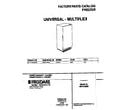 Universal/Multiflex (Frigidaire) MFU12M0BW4 cover diagram