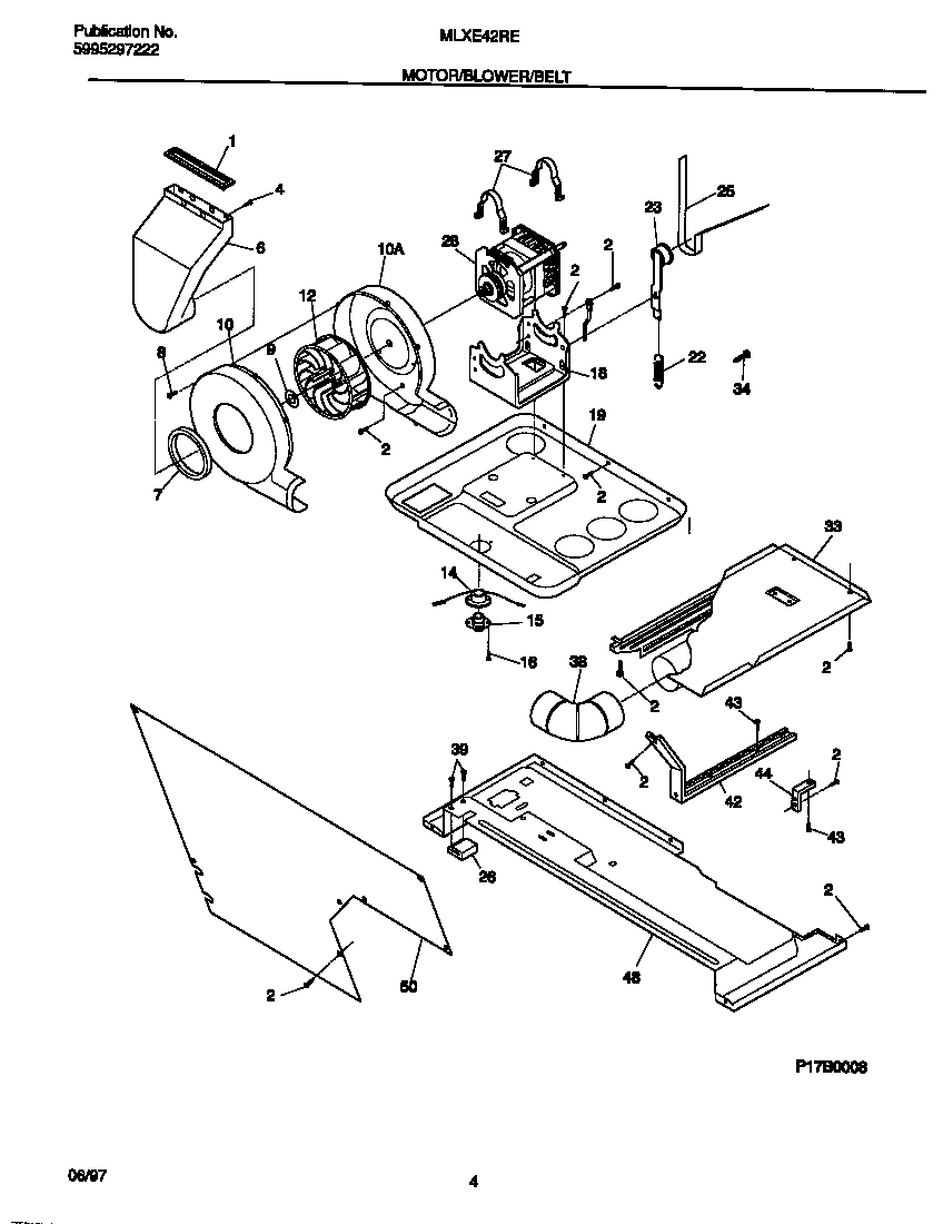 MOTOR/BLOWER/BELT