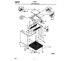 Universal/Multiflex (Frigidaire) MLXE42REW3 lower cabinet/top diagram