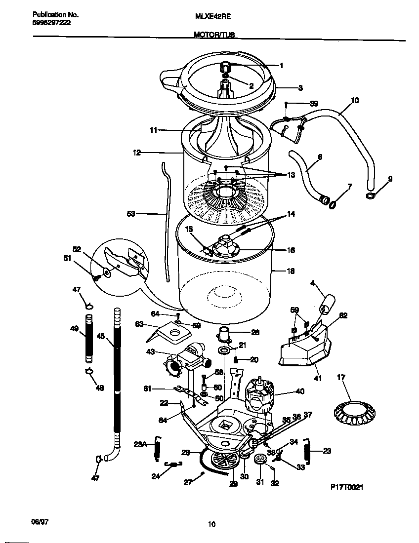 Motor/tub