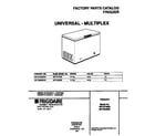 Universal/Multiflex (Frigidaire) MFC09M3BW4 cover diagram