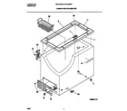 Universal/Multiflex (Frigidaire) MFC09M3BW4 cabinet/control/shelves diagram