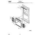 White-Westinghouse WAC083W7A8 window mounting parts diagram