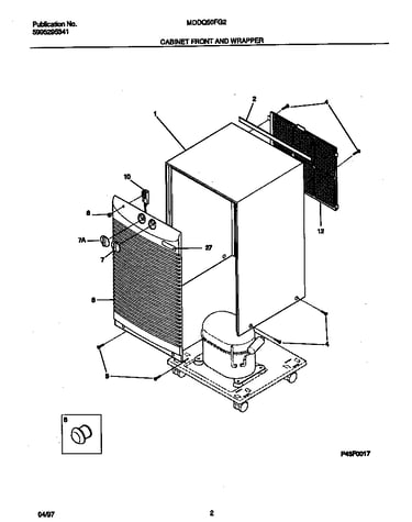 Cabinet front and wrapper