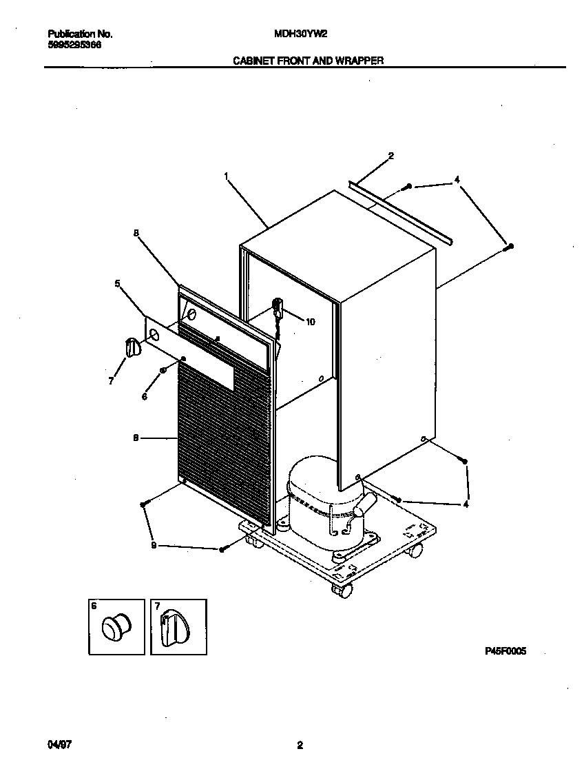 Cabinet front and wrapper