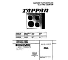 Tappan TEC8X2XCD3 cover diagram