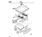 Universal/Multiflex (Frigidaire) MEF356BFWA top/drawer diagram