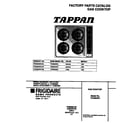 Tappan TGC8X3XCD3 cover diagram